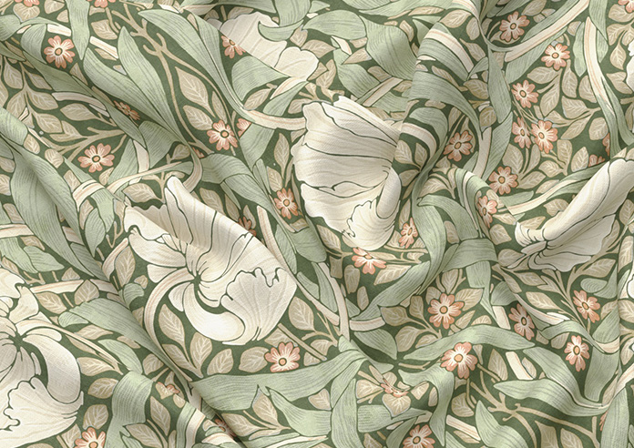 William Morris At Home Pimpernel, Nettle - Twist&Fit Roman Blind - Image 4